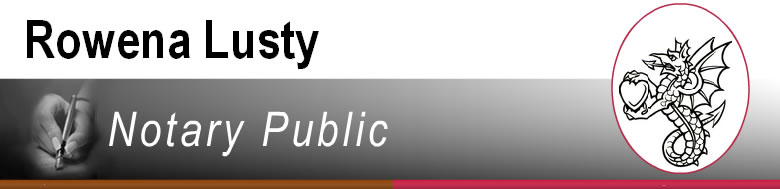 Rowena Lusty Notary Public Logo